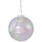 6" MultiColor LED Hanging Crystal Sphere Outdoor Decoration